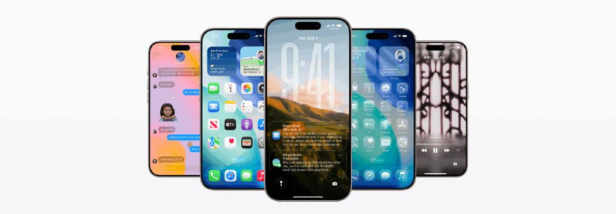 Image of iOS 26 devices