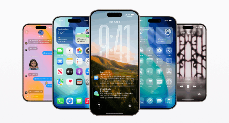 Image of iOS 26 devices